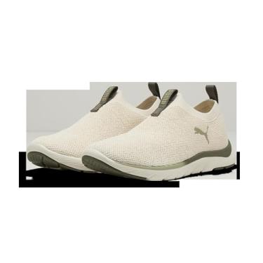 Imagem de PUMA Tênis de corrida feminino, Branco quente escuro Loden Lux Army, 35