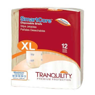 Imagem de Tranquility SmartCoreTM Cuecas Descartáveis Codificadas por Cores para Adultos, Extra Large - 12 Count