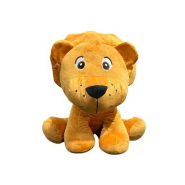 Imagem de Bicho de Pelúcia Zoo Unik  Pelúcia Macia 35cm Infantil, Leão