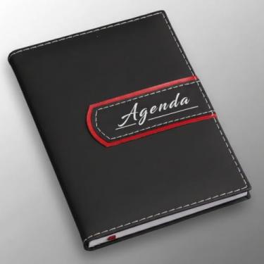 Imagem de Agenda Permanente Executiva Brochura Sem Data Semanal Capa Planner 380 Páginas Capa Dura Diario Caderno Anotações Planejamento A5 (preto)