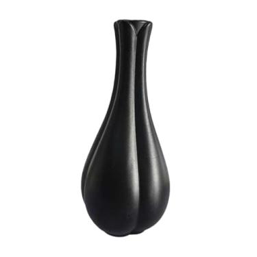 Imagem de Generic Vaso de flores, decoração para casa, vaso decorativo moderno nórdico em imitação de cerâmica para sala de estar ou mesa de Ano, Black S