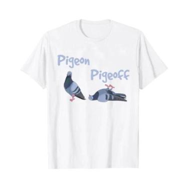 Imagem de Camiseta Feminina De Verão Com Estampa De Pássaro Pigeon Pigeoff Birdw