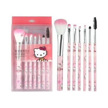 Imagem de Conjunto De Pincéis De Maquiagem Hello Kitty Sanrio Kawaii, Ferramenta