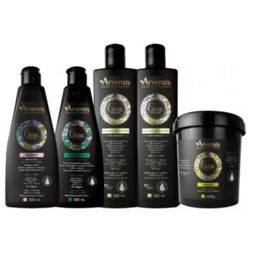 Imagem de Kit Arvensis Cachos Shampoo Condicionador Mascara 2 Ativador 500ml crespo crespíssimos