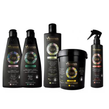 Imagem de Kit Arvensis Cachos Shampoo Condicionador Ativador Crespos e Crespíssimos Máscara 2x1 Day After