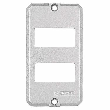 Imagem de Tampa Para Condulete 1-2" E 3-4" Com 2 Postos Afastados Tramontina