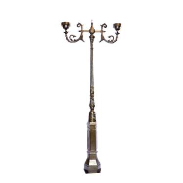 Imagem de Poste Colonial De Jardim Paris 02 Globos Alumínio 307Cm