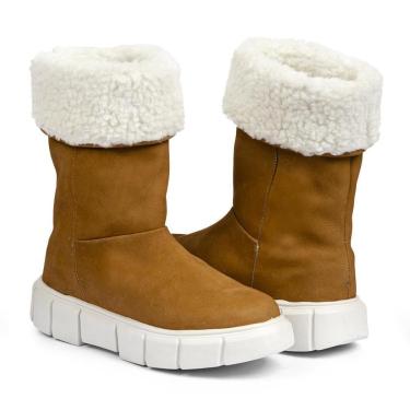 Imagem de Bota Oslo Aspen para Neve em Couro Forrada com Lã e Impermeável Feminina-Feminino