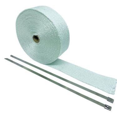 Imagem de Fita Térmica Manta Para Escapamentos Motos 1 Metro de Fita + 2 Abraçadeiras