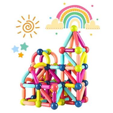 Imagem de MagnEduca - Conjunto Educacional de Blocos Magnéticos com 66 peças