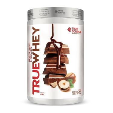 Imagem de True Whey Protein Hidrolisado e Isolado - 418g Chocolate Com Avelã - True Source-Unissex