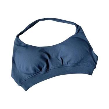 Imagem de Sutiã Esportivo Feminino De Alto Suporte Sem Costura Halter Push-up Co