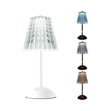 Imagem de Luminária De Mesa LED Com Sensor De Toque Regulável, Recarregável E Se