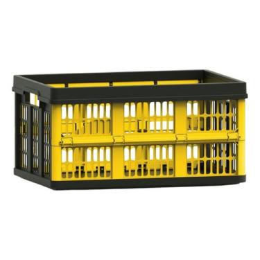 Imagem de Caixa Organizadora Multiuso Cesto Tampa Com 45 Litros - HelsimPlast, A