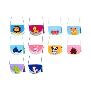 Imagem de Bolsa De Ombro Infantil Com Desenhos Animados Fofos, Kit De Artesanato