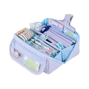 Imagem de Estojo De Lápis Com Zíper De Grande Capacidade, Bolsa Portátil Para Ma