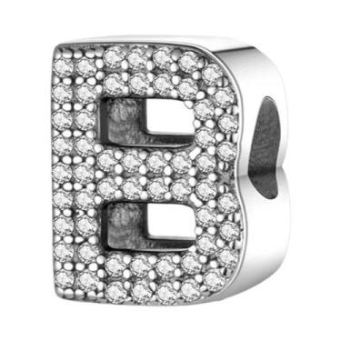 Imagem de Pulseira De Prata 925 Com Berloques De 26 Letras Clássicas Para Mulher