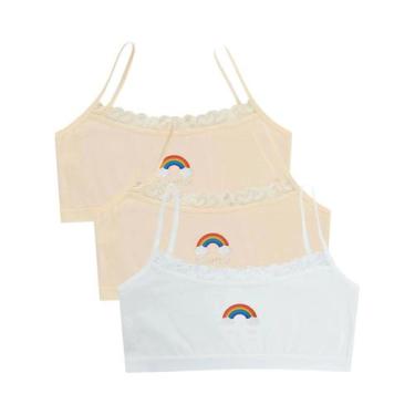 Imagem de Sutiãs De Treinamento Pequenos Com Estampa De Arco-Íris Para Meninas A
