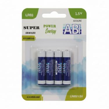 Imagem de Pilha Alcalina AAA SUPER POWER LR6 1.5V Cartela com 4 Unidades - AAA LR3