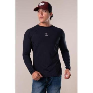 Imagem de CAMISETA TÉRMICA MASCULINA UV50+ M. LONGA TEXAS FARM - SOLSTICE - UVM011 - PRETO/ BRANCO-Masculino