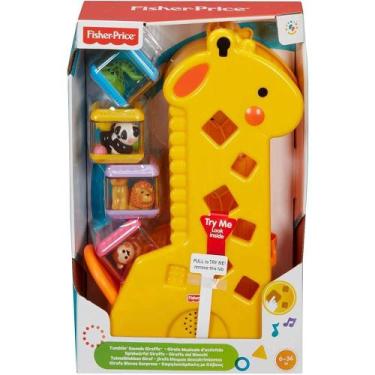Imagem de Girafa com blocos fisher price mattel - Fisher-Price, Amarelo, Girafa