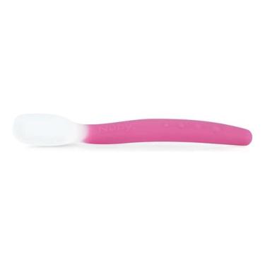 Imagem de Colher De Silicone Macio Infantil Alimentação + Estojo Nûby - Nuby, Ro