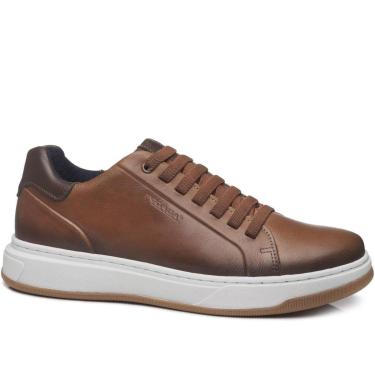 Imagem de Tênis Casual Pegada Masculino em Couro Pinhão 111702-05-Masculino