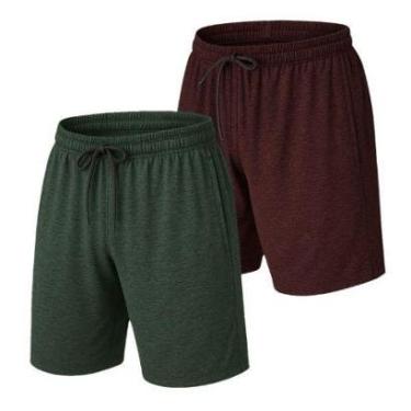 Imagem de Kit 2 Short Bermuda Leve Dry  Academia Treino-Masculino