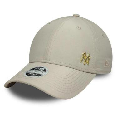 Imagem de Boné New Era Feminino 9FORTY New York Yankees MLB Metal Bege-Feminino