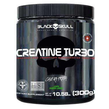 Imagem de Creatine Turbo Monohidratada - 300g Limão - Black Skull-Unissex