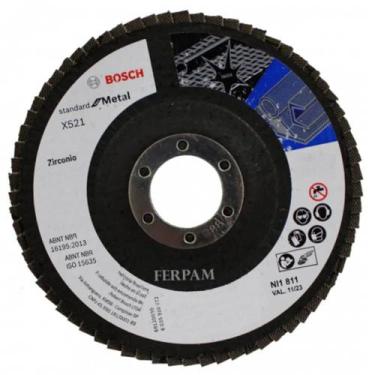 Imagem de Disco Flap X521 para Metal Grão 120 115mm - 2608619291 - BOSCH