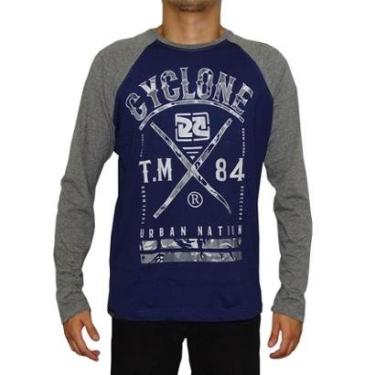 Imagem de Cyclone Camisa Manga Longa Raglan Infantaria MARINHO PP-Masculino