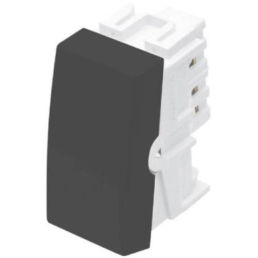 Imagem de Módulo Interruptor Simples Habitat Black 16 Amperes 250 Volts - 4027 -