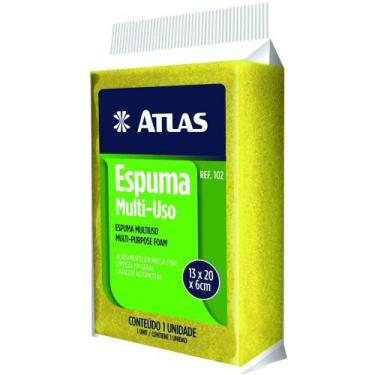 Imagem de Bloco De Espuma Multiuso - 102 - Pinceis Atlas Bloco De Espuma Multius