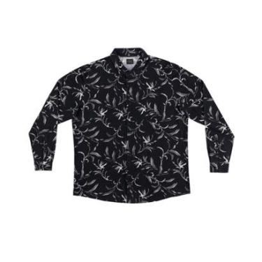 Imagem de Camisa Polo Manga Longa Plus Size Diametro Preto-Masculino