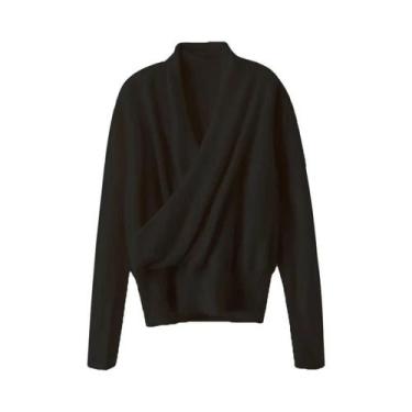 Imagem de Suéter Feminino De Lã Merino 100% Tricotado, Blusa Solta Sexy Para Out