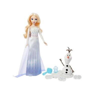 Imagem de Boneca Disney Frozen Aventuras de Elsa e Olaf com Acessórios Mattel - 