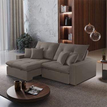 Imagem de Sofa 250 cm Braco 25 cm Retratil e Reclinavel Imperio Meu Sofa Online