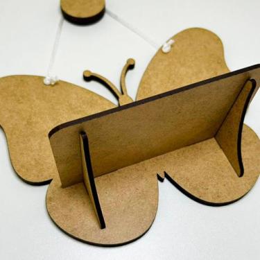 Imagem de Nicho infantil Borboleta MDF cru prateleira - Ponci