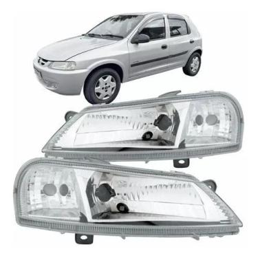 Imagem de Par farol celta 99 00 2001 2002 2003 a 2005 2006 cromado - BBS / AI