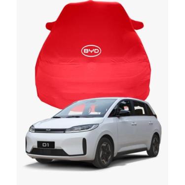 Imagem de Capa de Carro BYD D1 Tecido  Lycra Premium - Cadilhe Capas, Vermelho