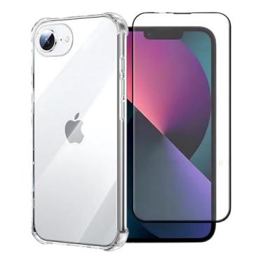 Imagem de Capa Capinha +pelicula 3d Para iPhone 16e Anti Impacto Queda - Inboxmo