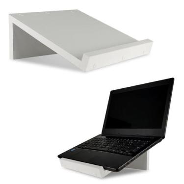 Imagem de Suporte para Notebook Base de Mesa Ergonômica Gamer Spark Branco - Gen