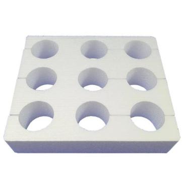 Imagem de Porta Copo 9 Lugares Isopor  Açai Milkshake Refrigerante Colmeia Deliv