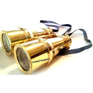 Imagem de Binóculos THOR INSTRUMENTS 15 cm em latão estilo náutico vintage