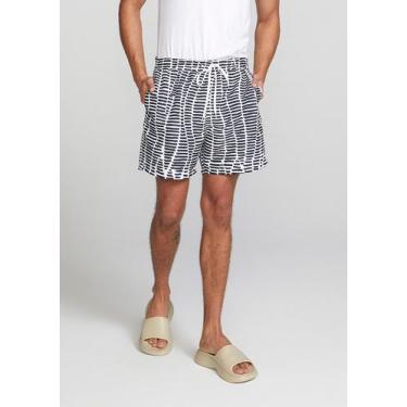 Imagem de Shorts Praia Masculino Estampado - Hering, P, Off white