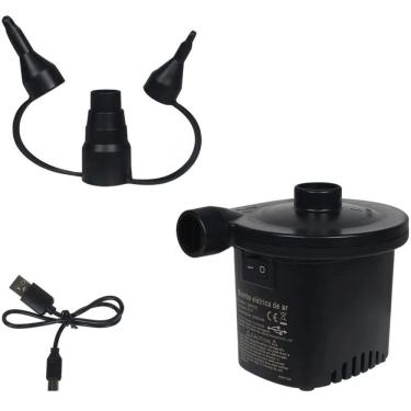 Imagem de Bomba de Ar 2 em 1 Automática com 3 Adaptadores para Infláveis Recarregável Versátil Bel