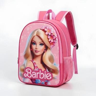 Imagem de Mochila Escolar Infantil Menina Bolsa Juvenil Feminina Rosa - Genérico