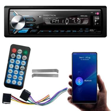 Imagem de Rádio MP3 1 Din Vipertron VP01.006 Com BT e Comando Voz 4 Canais 45W R