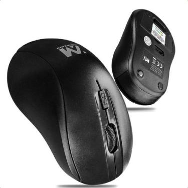 Imagem de Mouse Óptico Compatível Com Moderno Wireless Fio USB 1600 - Maxmidia